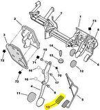 Peugeot 106 Gaz Pedal Lastik [Orjinal] (160409)